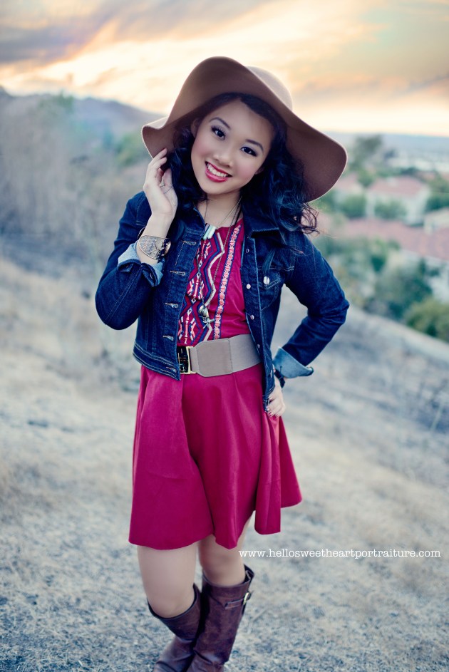 southern california boho senior session 23
